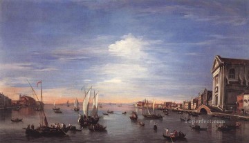 Venecia clásica Painting - El Canal de la Giudecca con el Zattere Francesco Guardi veneciano